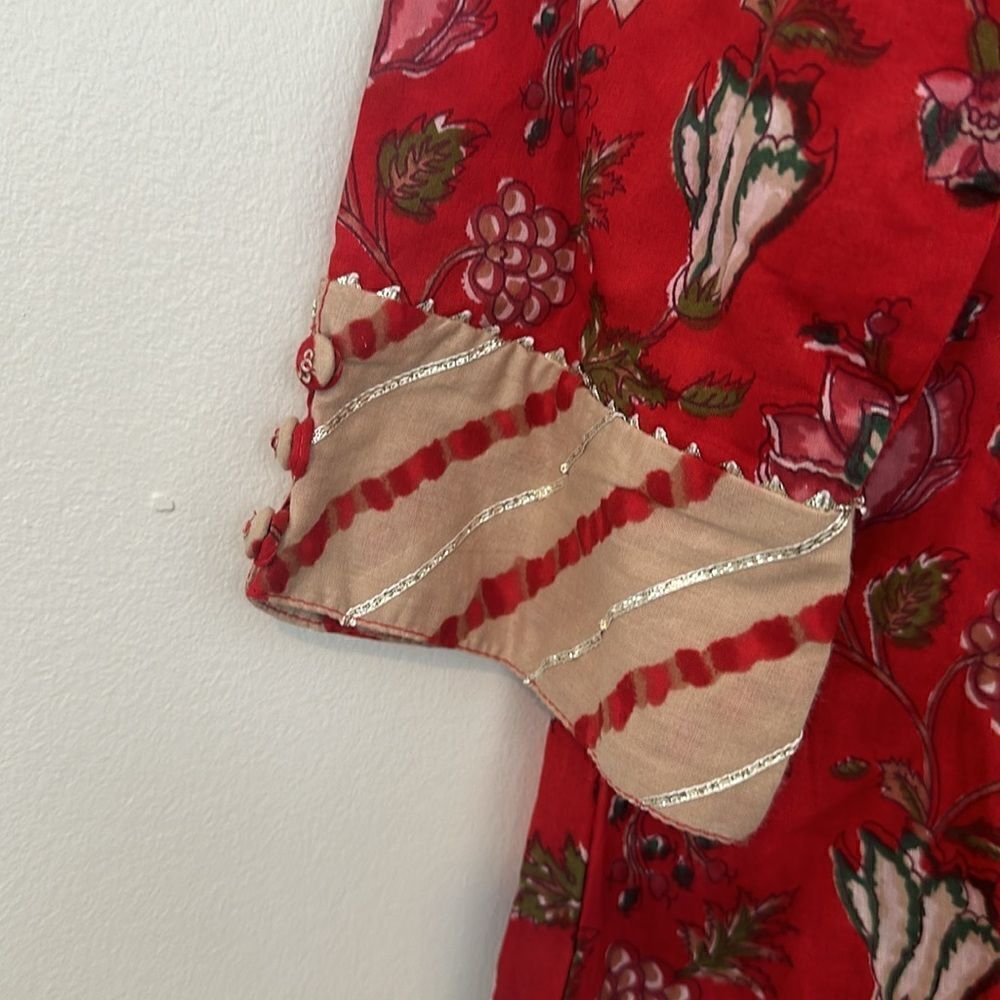 Renata by renata gasparian Floral Midi Dress M - Picture 3 of 8